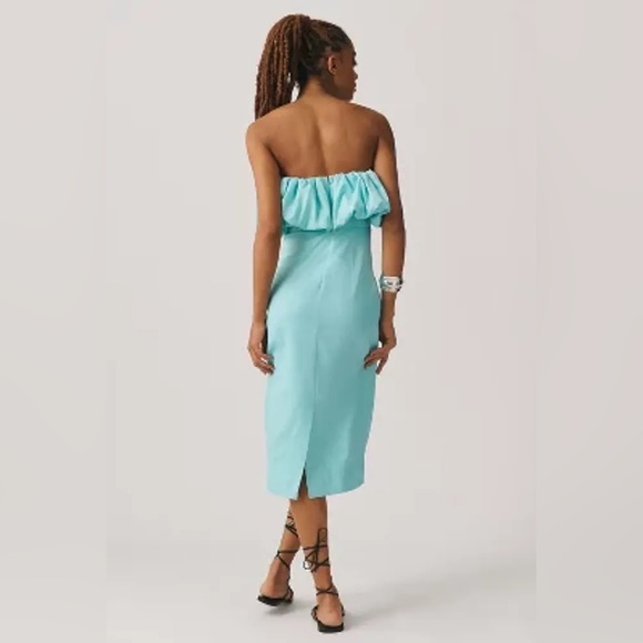 NWT Anthropologie Let Me Be Slim Bubble Dress in Aqua - Picture 5 of 9
